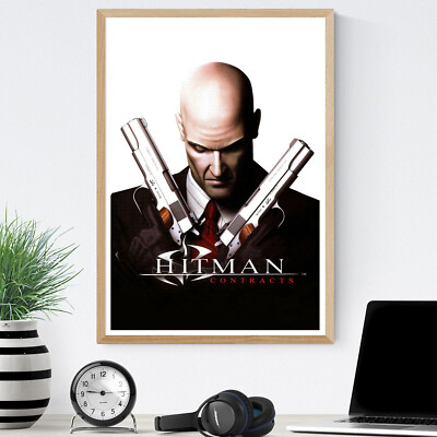 Hitman Contracts PS2 Retro Gaming A4 Poster Wandkunst