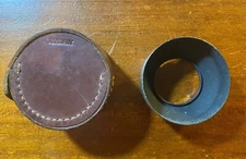 Vintage German Camera Cenei 32 Lens Hood In leather Case