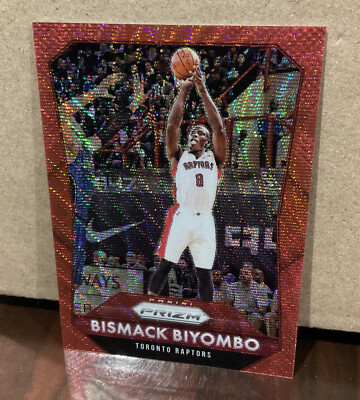 BISMACK BIYOMBO 2015-16 PANINI PRIZM RUBY WAVE /350 #235 - RAPTORS