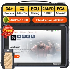 2025 Thinkcar ThinkScan 689/689BT Car Diagnostic Tool OBD2 Scanner Full Systems