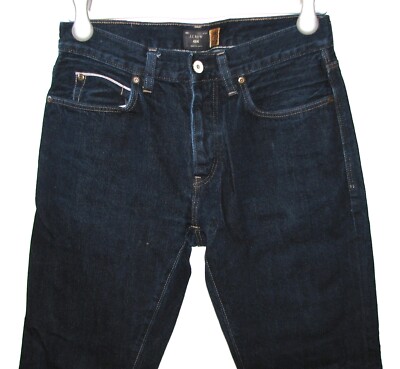 J.Crew 484 Men's Slim Straight Leg Button-Fly Dark Blue Jeans~Size