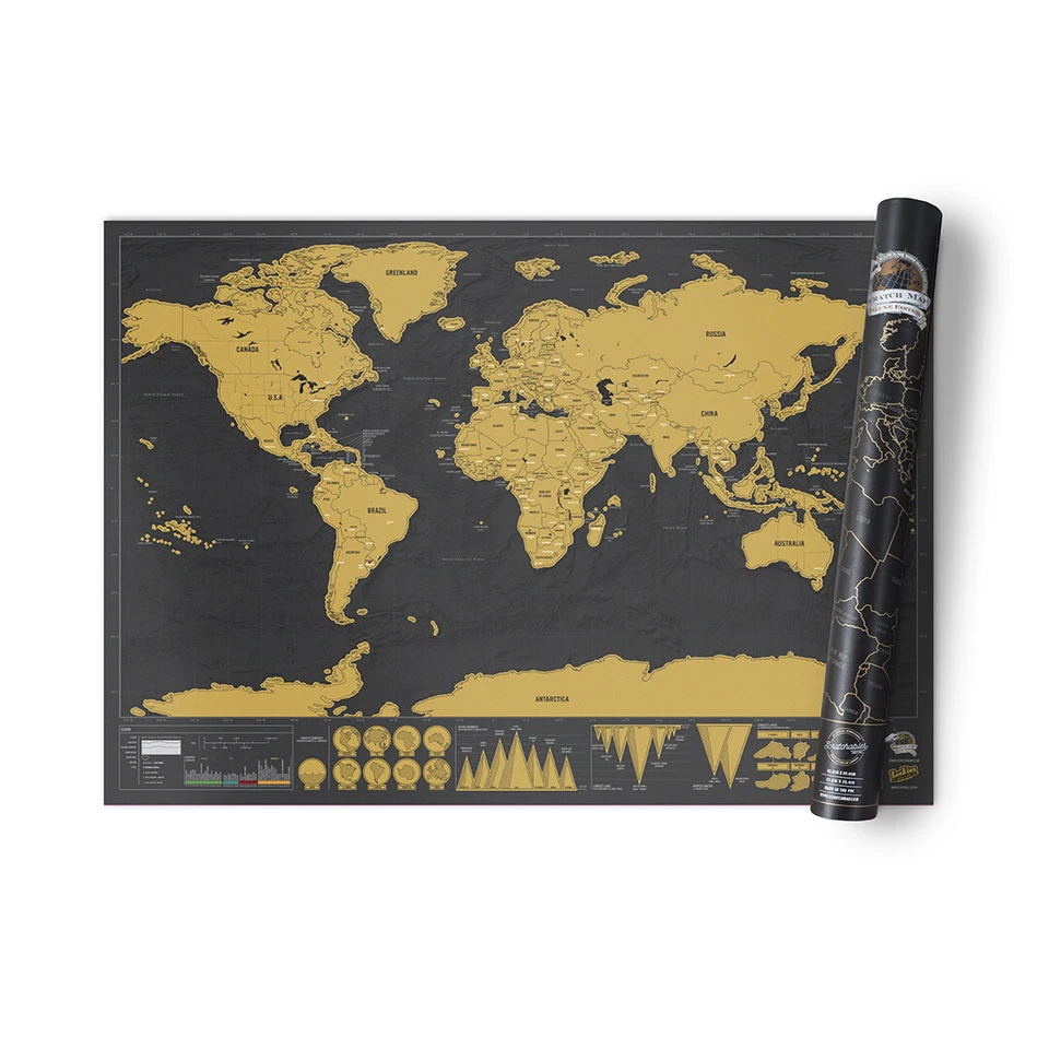 Luckies - Scratch Map Rubbelkarte - DELUXE EDITION - Bild 3 von 4