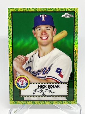 2021 Chrome Platinum Anniversary Green & Yellow 70th Refractor /99