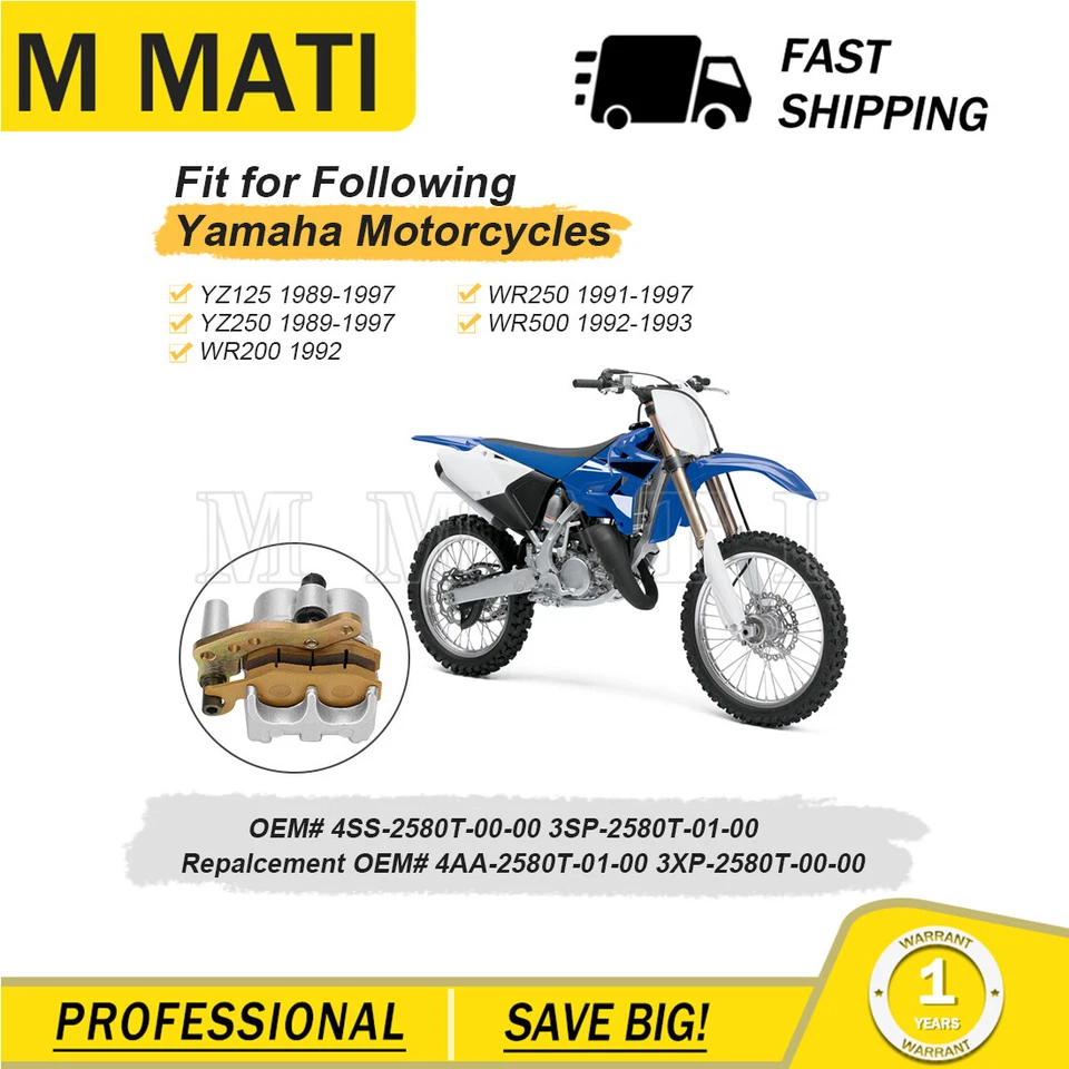 Pinza de freno delantera Yamaha YZ125 YZ250 1989 1990 1991 1992 1993 1994-1997 Foto 4 de 4