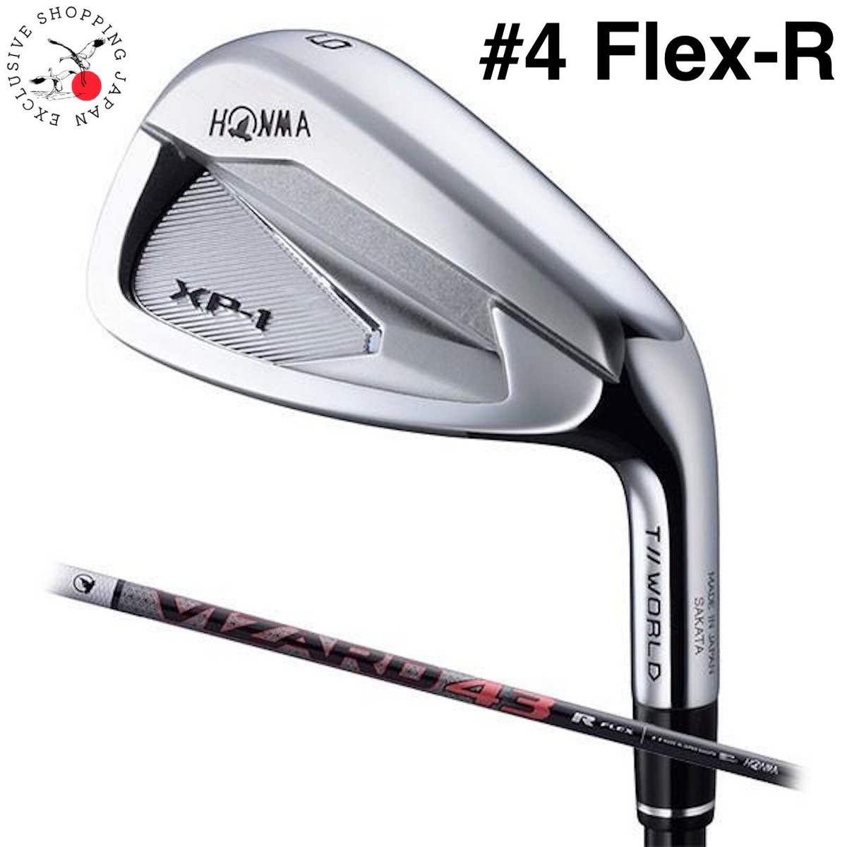 HONMA Golf Iron Club Tour World XP-1 #4 VIZARD 43 Graphite Shaft 