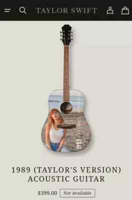 Taylor Swift 1989 (Taylor's Version) Acoustic Guitar - Numbered In stock