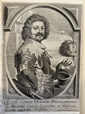 Porträt Des Prinzen Ottavio Piccolomini D'Aragona. Pieter De Jode (II)