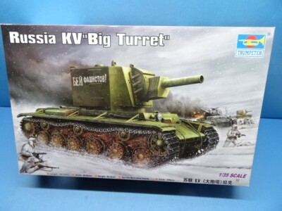 1/35 Trumpeter (2011) : Russ.Tank KV '' BIG TURRET ( Heavy Tank )