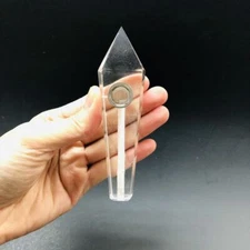 New Natural Gemstone Pipes Quartz Smoking Crystal Pipe Hand Spoon Pipe Fast Ship