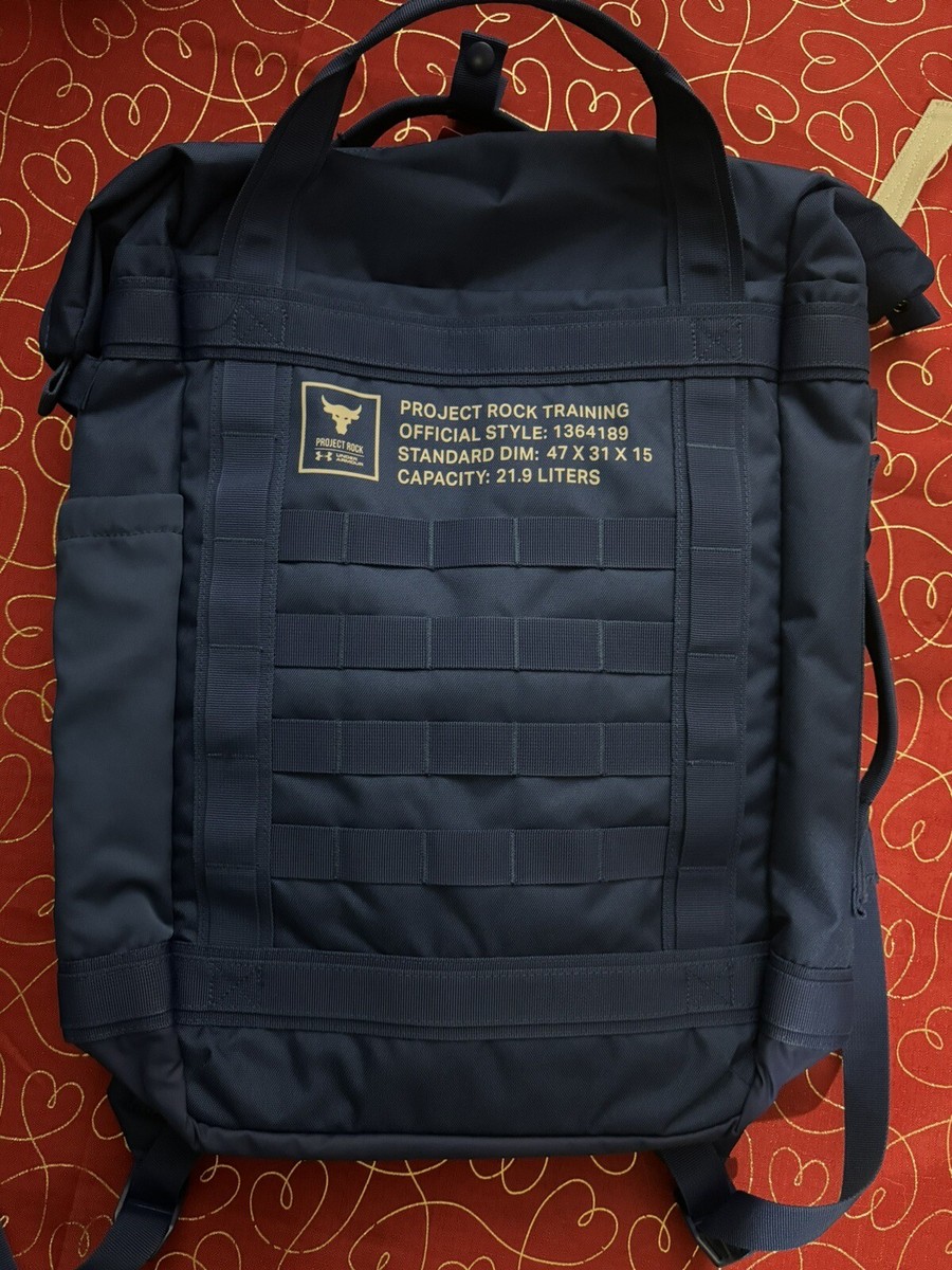 Under Armour UA Project Rock Box Duffle Backpack Training