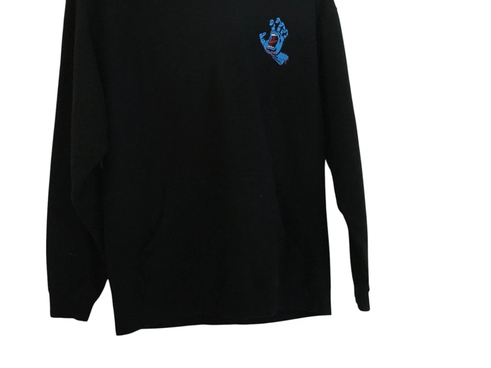Sudadera con capucha Santa Cruz para mujer talla grande negra Screaming Hand Foto 4 de 4