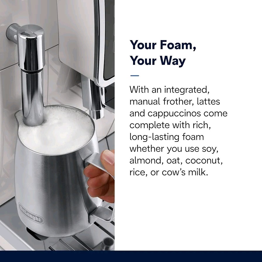 DeLonghi-Dinamica Compact Fully Automatic Coffee/Ice/Hot/Espresso Drinks Machine