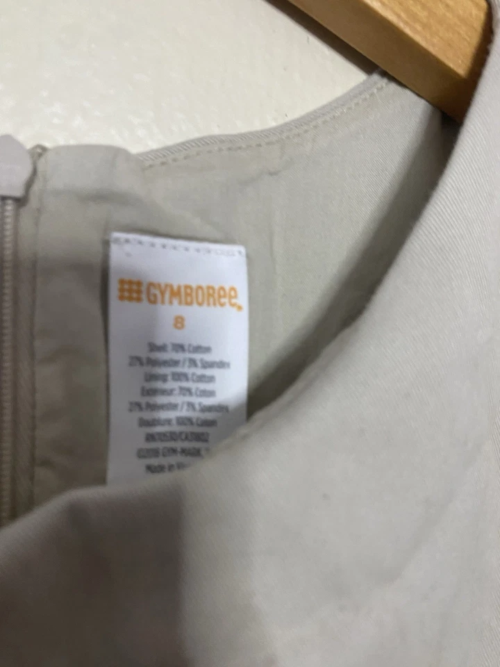 Vestido uniforme para niñas Gymboree, talla 8, caqui Foto 2 de 3