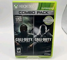 Call of Duty: Black Ops 1 2 Combo Xbox 360 Authentic Replacement Case Only