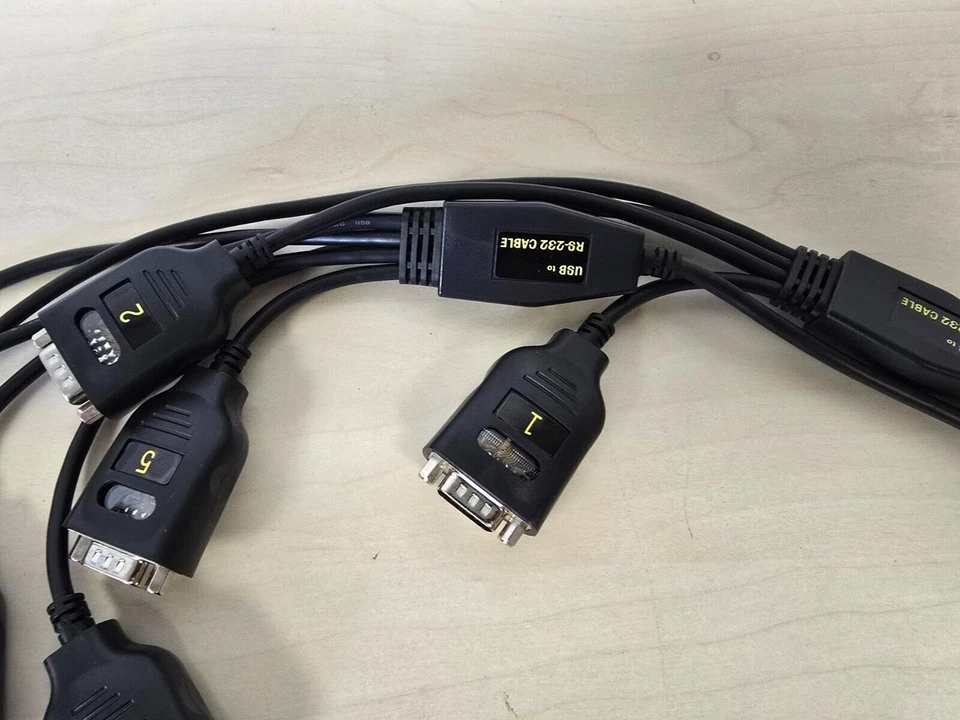 USB To 8x Serial Cable Splitter Converter USB To DB9 Male - Image 3 of 4