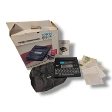 Vintage Epson Elite 400 Plus Typewriter/Word Processor Untested w/ Box Manual