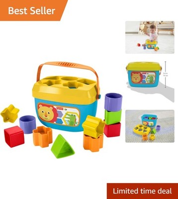 Colorful Baby First Blocks Sorting Toy for Toddlers Ages 6  Plus
