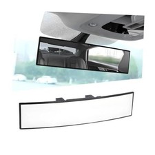 Car Rearview Mirror, 12 Inch Anti Glare Panoramic Wide Angle HD Clear White