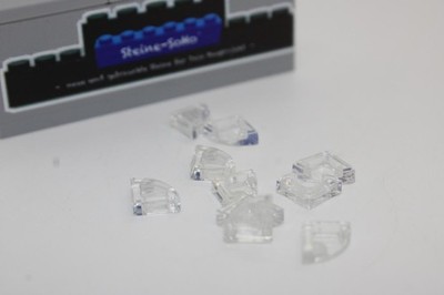 Lego (c) 10x Fliese Ecke - 1x1 - trans klar - 25269 - tile 1 x 1 - Kacheln