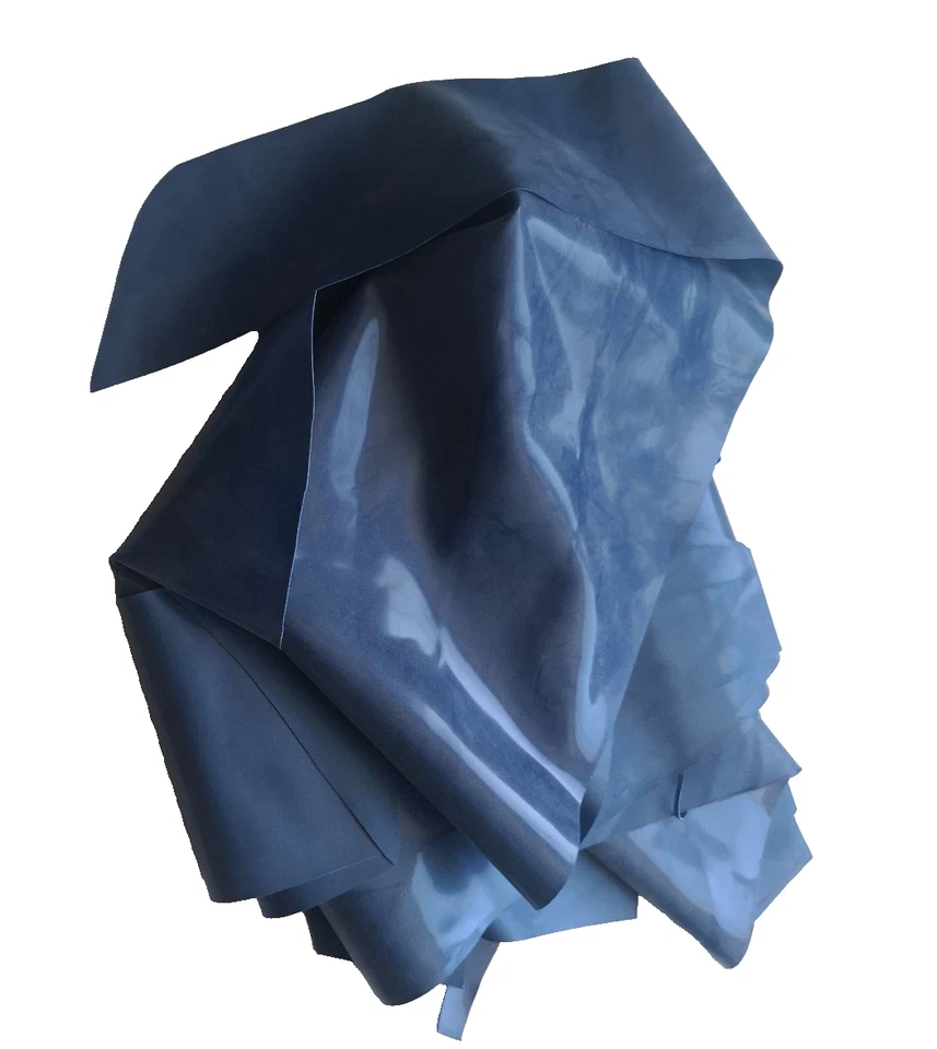 Pezzi di Ritagli in Lattice Scarti di Gomma Blu 0,4mm Radicale Confezione 220g - Immagine 4 di 4