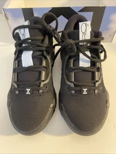 NIKE PAUL GEORGE PG6 BLACK METALLIC GOLD SWOOSH UNISEX SNEAKERS