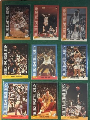 COMPLETE 1992 Kellogg's Raisin Bran College Greats 18 Card SET RARE Complete NM