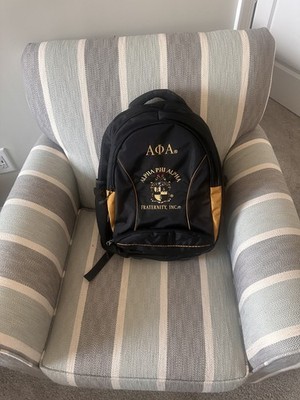 Alpha Phi Alpha Backpack Black & Old Gold