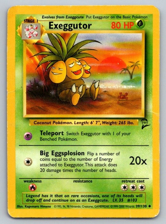 Exeggutor Base Set 2 039/130 DMG