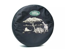 Spare Tire Soft Wheel Cover Safari Scene Land Rover Logo 32-inch Diameter