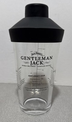 Jack Daniels Gentleman Jack Pint Glass & Silicone Cocktail Shaker Mixer