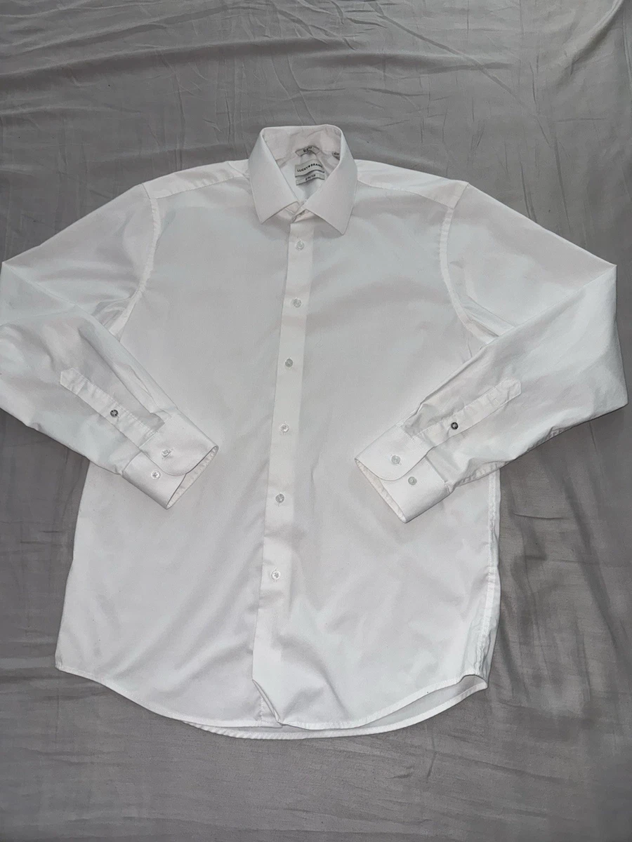 lucky brand white dress shirt CLASSIC ONE POCKET SHIRT
