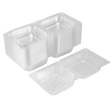 100Pcs Single Individual Cake  Boxes Dessert Containers Cheesecake5138