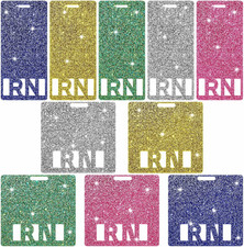 10 Pcs Registered Nurse Glitter Rn Nursing Badge Tag Rn Accessories Acrylic Hori