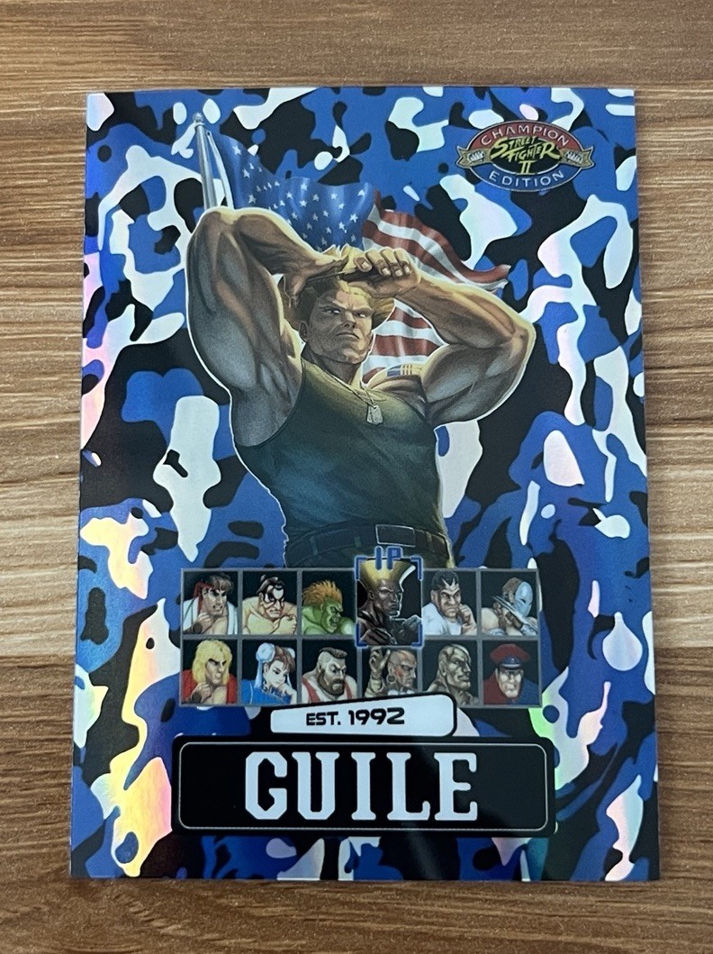 Street Fighter 2: Champion Edition PSA Promo Guile Blue Camo Parallel 26/100 🔥