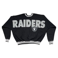 VTG 90s NFL LA OAKLAND RAIDERS LEGENDS ATHLETIC SPELL OUT SWEATSHIRT Sz XXL 2XL
