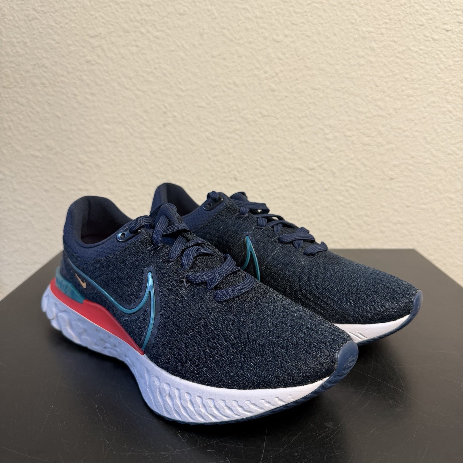 Nike React Infinity Run Flyknit 3 Obsidian Bright Spruce Size 10 image 5