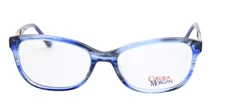 Chelsea Morgan CM 8004 Women's Rectangular Blue Eyeglasses 53x17x135