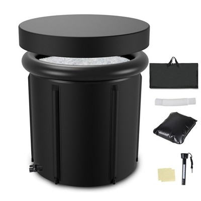 Eisbad mit Abdeckung Eisbaden Ice Bath Eistonne Tonne 390L Badewanne 80 cm