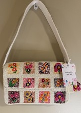 NWT Made In India Boxed Flower Viral Beaded Bag With Matching Bag Charm