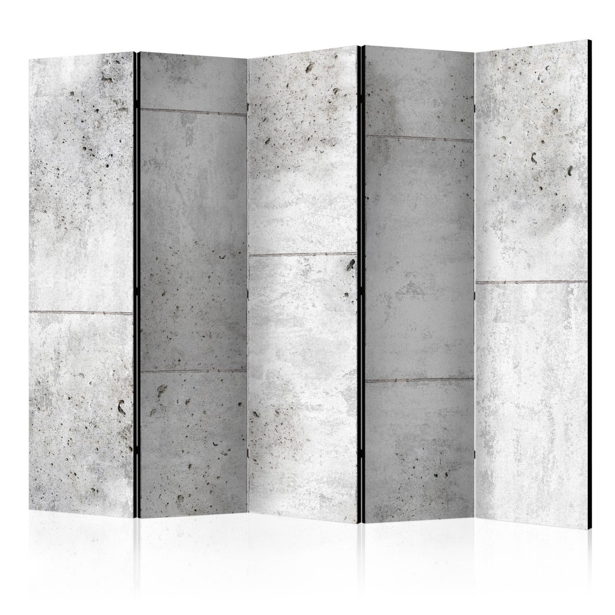 Paravent 5 volets Concretum Murum 172x225cm pour cacher un vis-à-vis