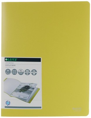 Leitz Polypropylene folder with 40 pockets A4 Recycle Yellow 46770015