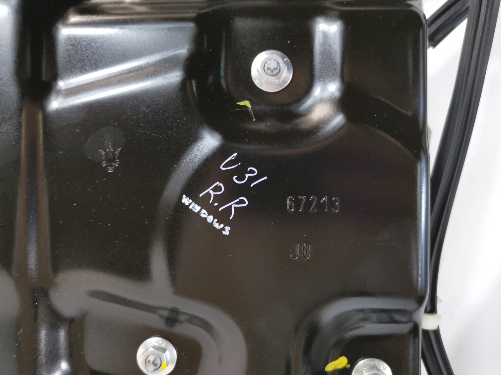 Maserati Ghibli 2019 M156E RWD 3.0 L Rear Right Door Window Regulator Motor OEM