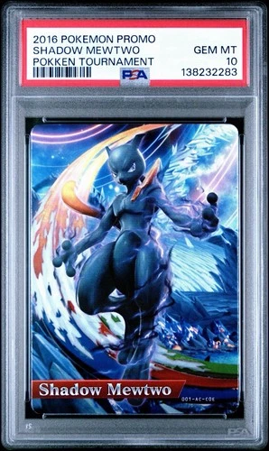 2016 POKEMON PROMO POKKEN TOURNAMENT SHADOW MEWTWO PSA 10