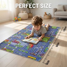 Kids City Map Road Rug Large Play Mat Traffic Car Play Mat for Boys Girls UK
