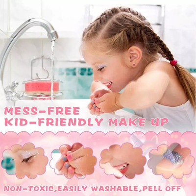 Children's Makeup Set for Girls, 59 Pieces, Washable Makeup