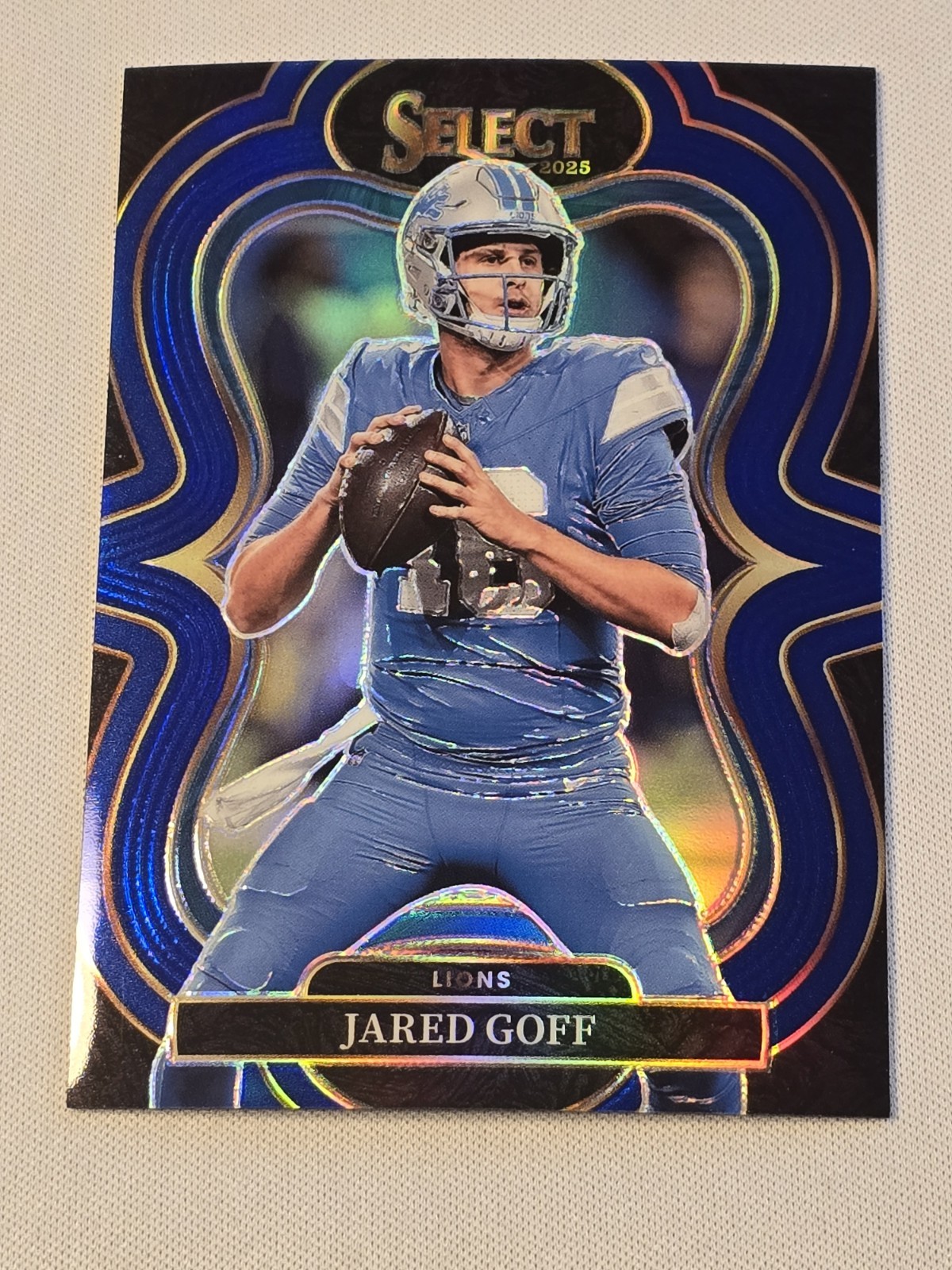 2025 Panini Select Jared Goff Suite Level Blue Prizm /99 No. 369