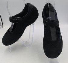Lands End Girls Dark Blue Suede Mary Jane Shoes Kids 1