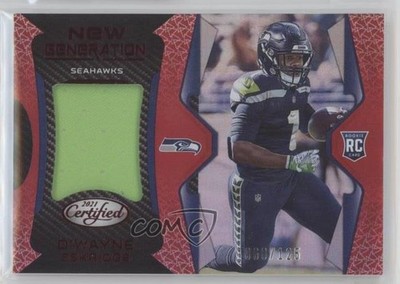 2021 Certified New Generation Jerseys Mirror Red D'Wayne Eskridge Rookie RC 00gy