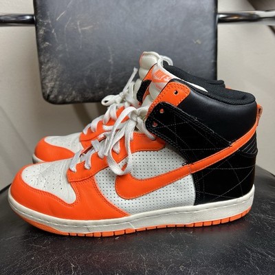 NIKE 2009 DUNK HI 317891 181 ORANGE VINTAGE MAX AIR FORCE 1 SKATE