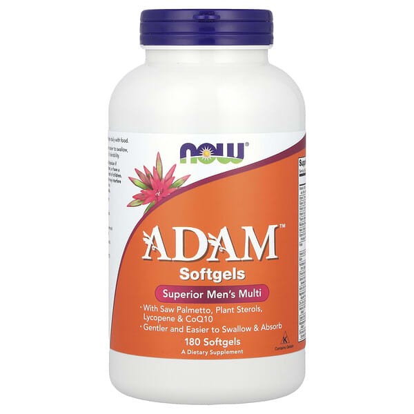 NOW Foods, ADAM Superior Men's Multi Vitamin for Men 180 Softgels